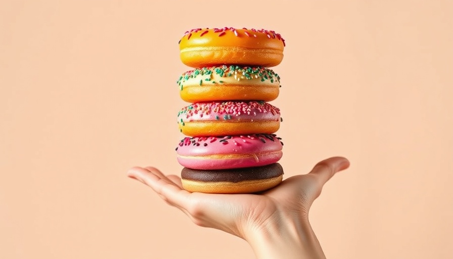 Zijn koolhydraten slecht voor je? Stack of colorful donuts.