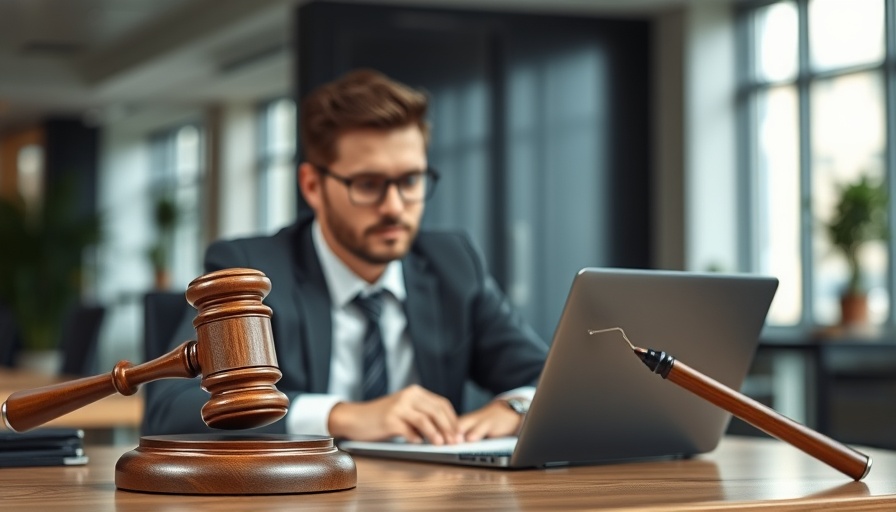 Office worker with gavel on desk reflecting HR regulations changes July 2025.