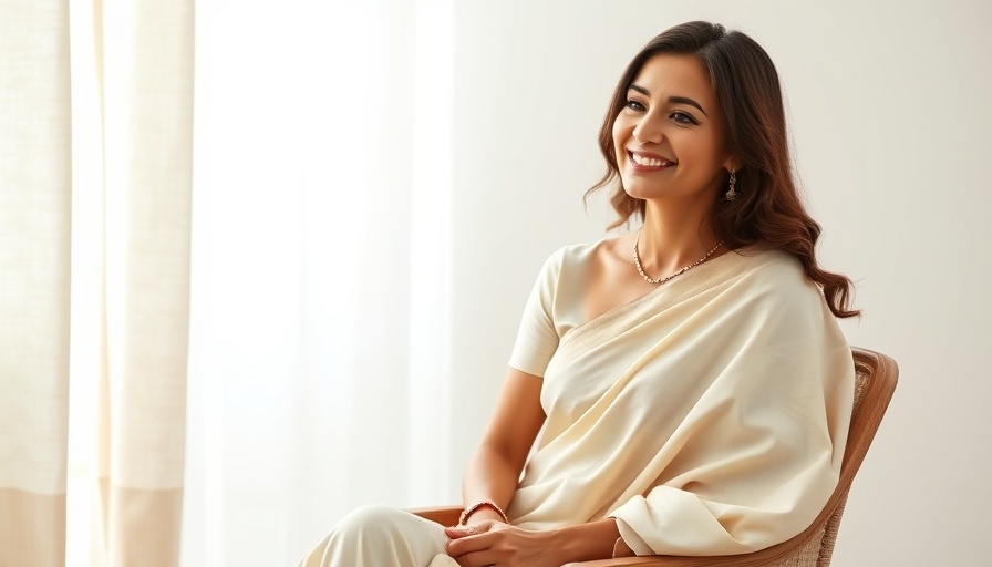 Elegant woman in saree, symbolizing workplace dynamics, soft lighting