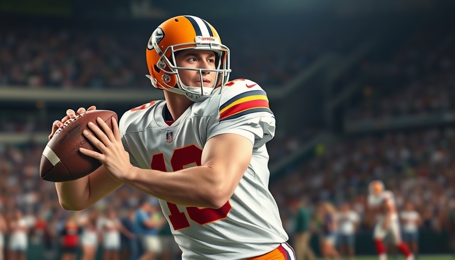 Fantasy football rankings 2025: Quarterback throwing a pass in a stadium