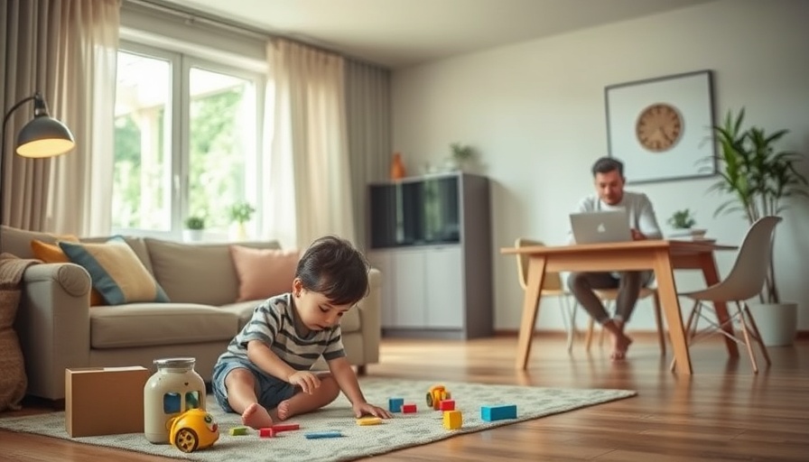Warm family room highlighting climate change impact on living comfort.