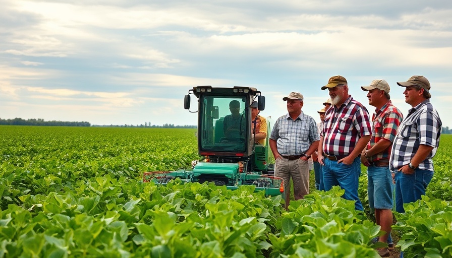 Farmers observe smart weeder machine in the field, smart weeders for farmers.