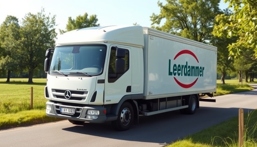 Leerdammer milk truck highlighting Lactalis Leerdammer milk price stability.