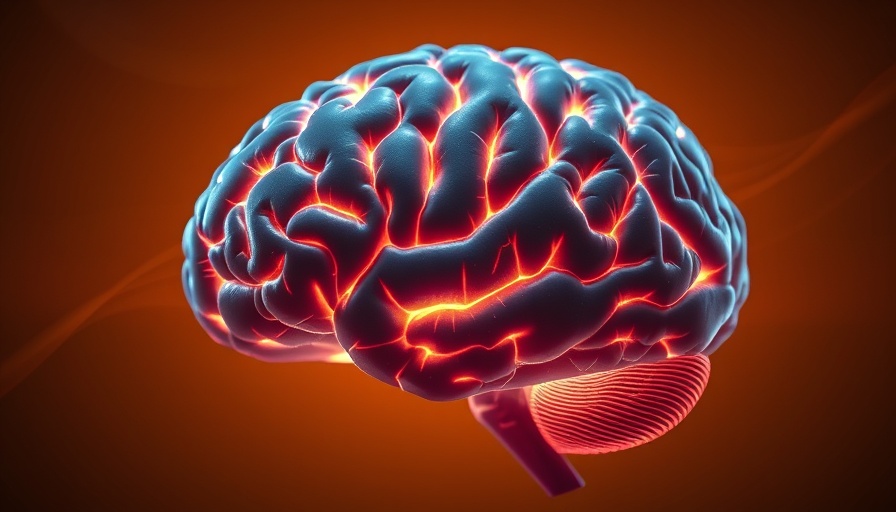 3D brain with energy waves depicting ketogenic diet benefits for brain health.