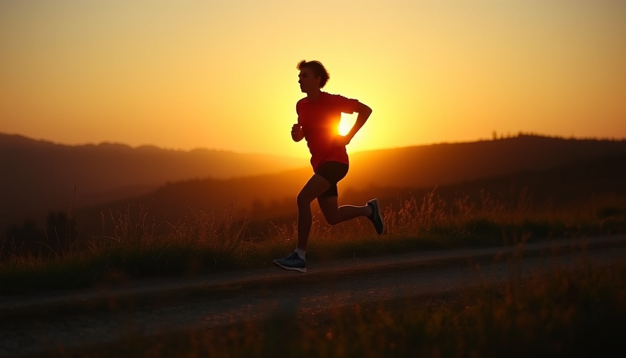 Silhouette running at sunrise, showcasing the benefits of morning running.