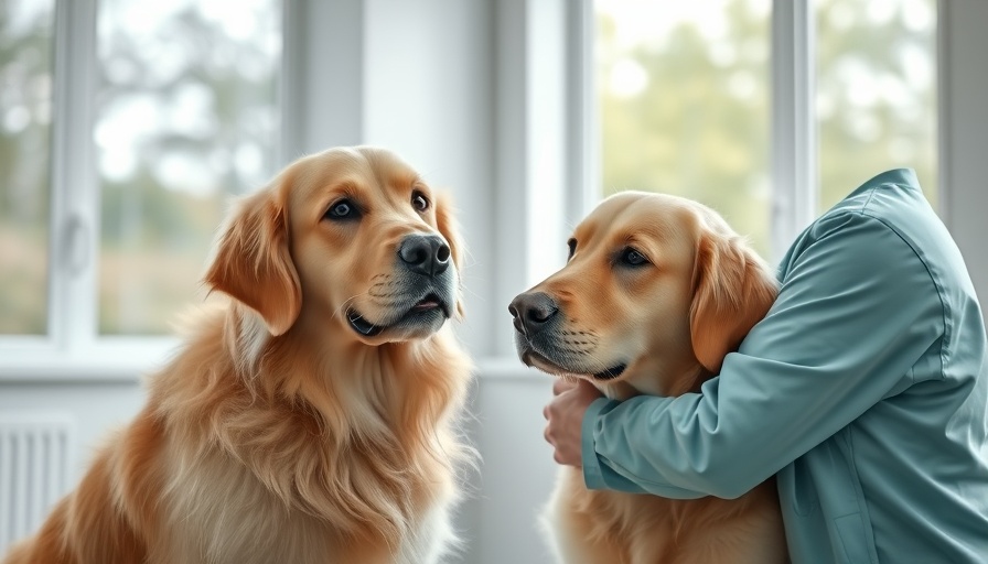 Veterinarian examining dog in clinic, illustrating vet bills rise.