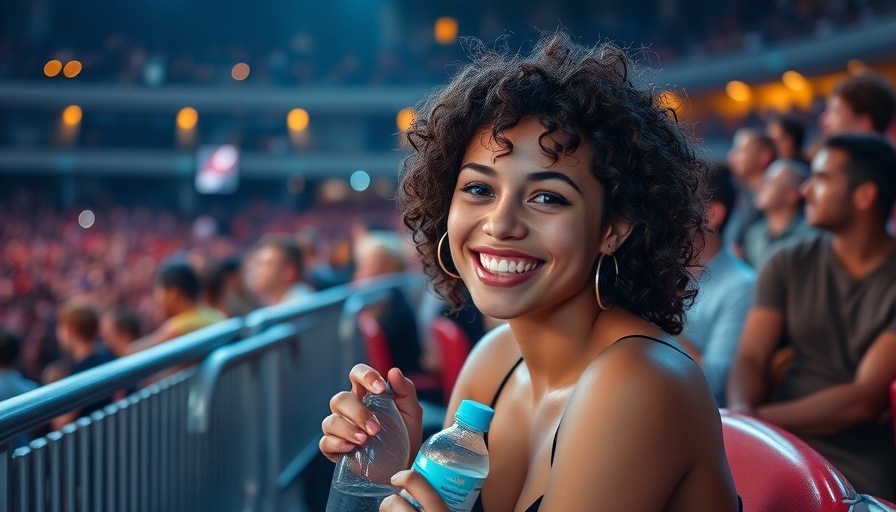 Invisible Disabilities Concert Experience: Young woman enjoying concert, smiling.