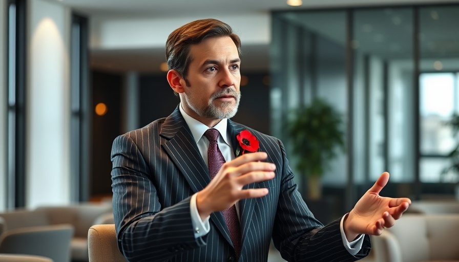Businessman discussing in a modern office, highlighting toxic workplace culture.