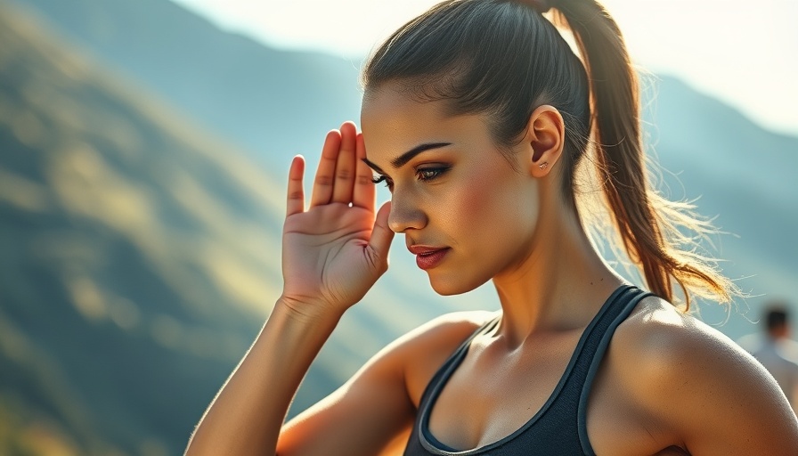 Young woman exercising outdoors, questioning exercise's mental health benefits.