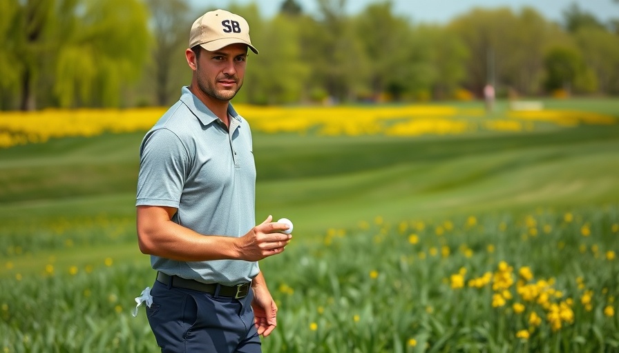Golfer at 2025 Scottish Open predictions, holding golf ball on course.