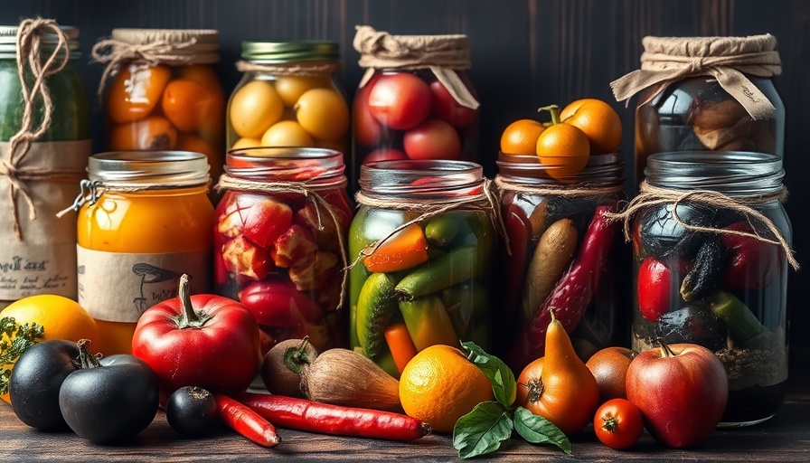 Colorful preserved fruits in glass jars, perfect for sustainable cooking in summer.
