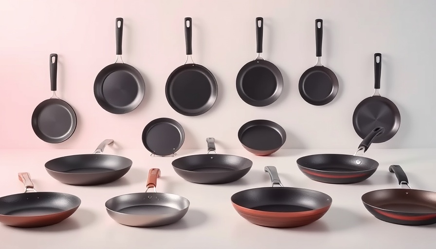Collection of best PFAS-free frying pans with sleek designs.