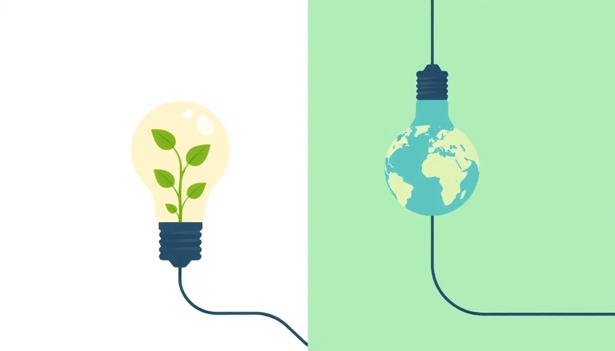 Creative illustration of light bulbs with plant and globe for environmental sustainability.