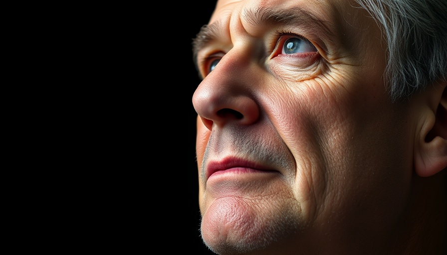 Close-up of a thoughtful middle-aged man, highlighting individuality in safety.