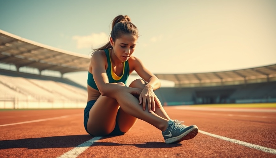 Young runner with ankle pain showing injuries in runners.
