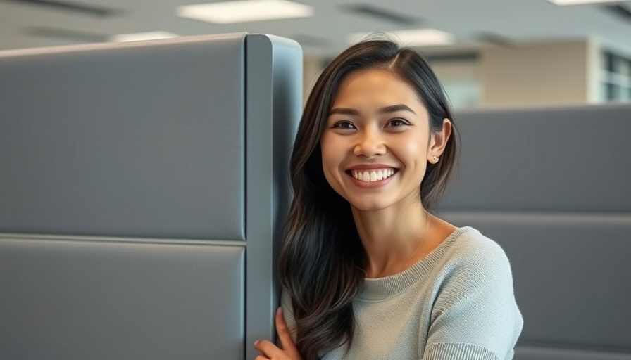 Cheerful woman in office, Crisis Support in Columbus.