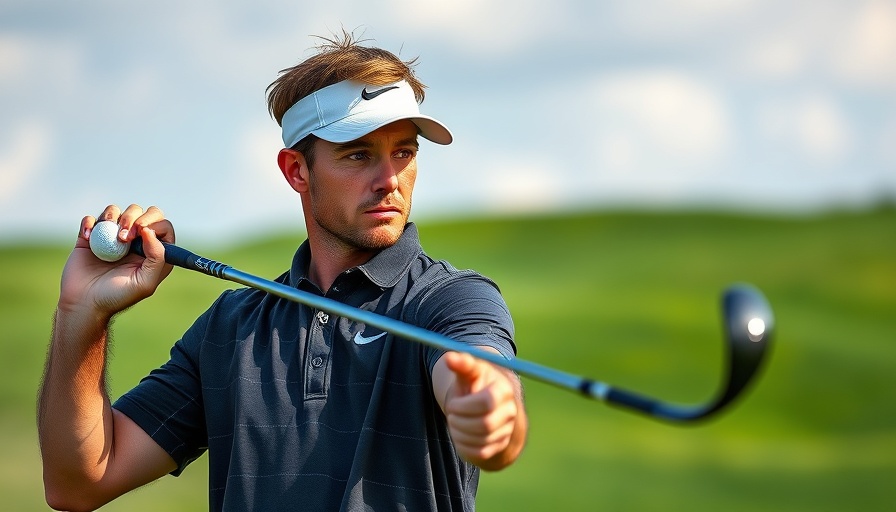 Scottie Scheffler British Open golfer swinging on green course.