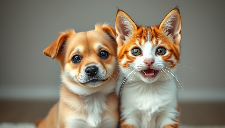 Adorable dog and cat posing, related to pet-friendly hotels in Central and South America.
