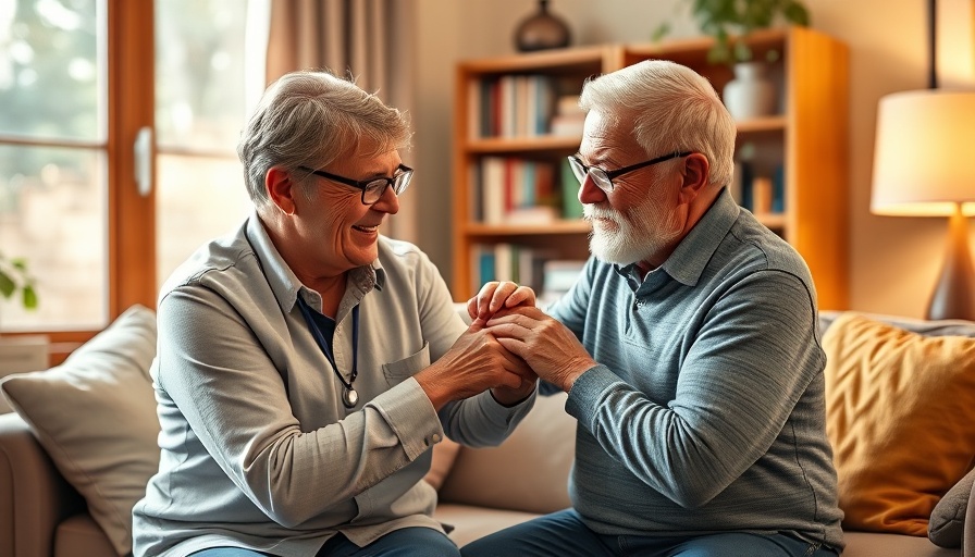 Senior man receiving flu shot at home to prevent pneumonia.
