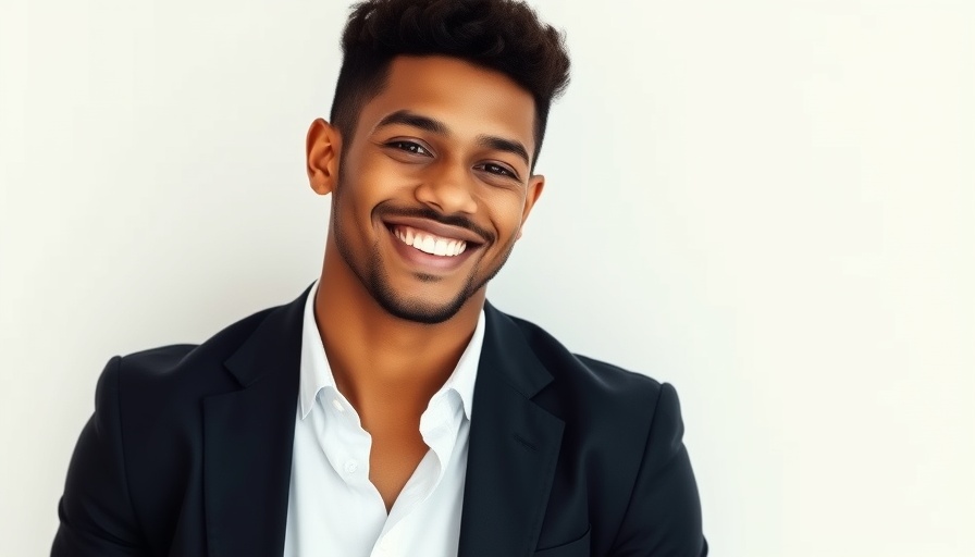 Confident young man smiling in a blazer - GCC Future Workforce Trends