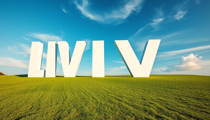 LIV Golf debut sign on green course, clear sky in South Africa