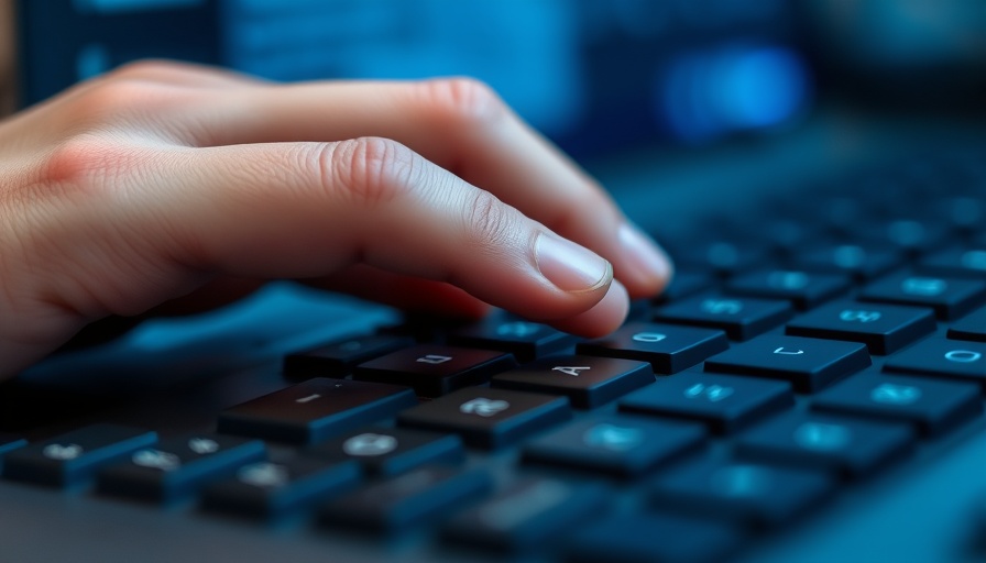 Finger pressing keyboard key symbolizing UMCNL rebranding in Dutch healthcare