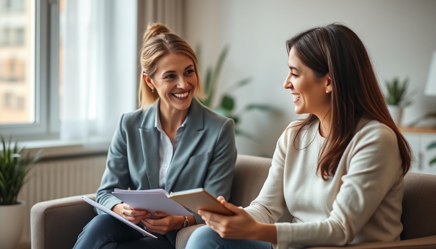 Professional psychologist consulting with smiling client, highlighting rise of industrial psychologists.