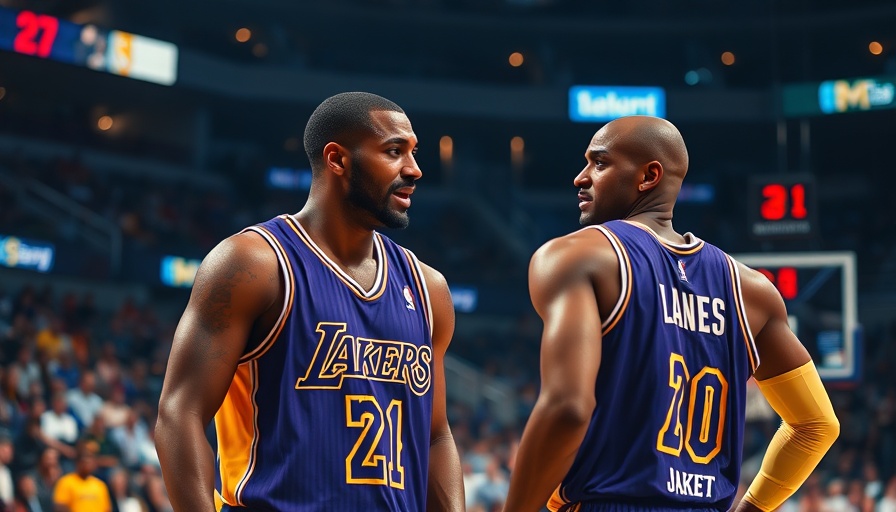 NBA Trade News Lakers RJ Davis game moment with players on court.