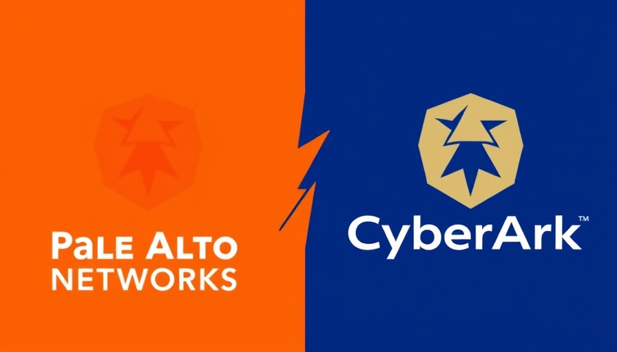 Palo Alto Networks and CyberArk logos in contrasting colors.