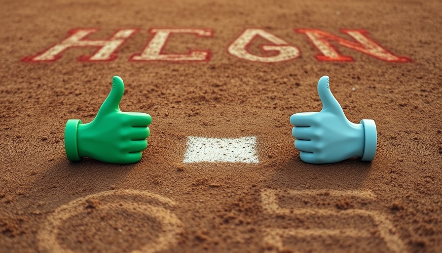 MLB trade deadline grades illustration with thumbs up and down.