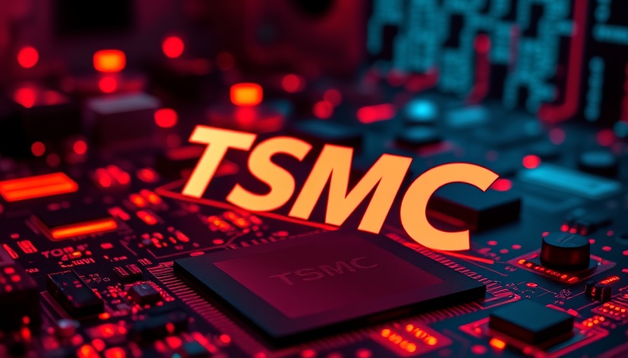 TSMC data leak represented by futuristic circuit board and logo.