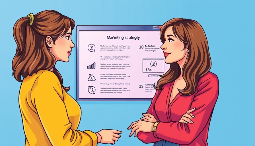 Illustration of two women discussing Meta Value Rules for ad targeting in a popup.
