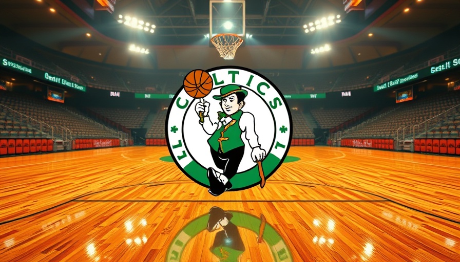 Boston Celtics logo on court for Chris Boucher signing news