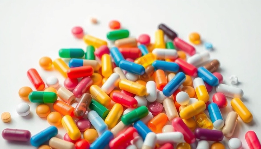 Colorful capsules and tablets symbolizing access to antimicrobial medicines.