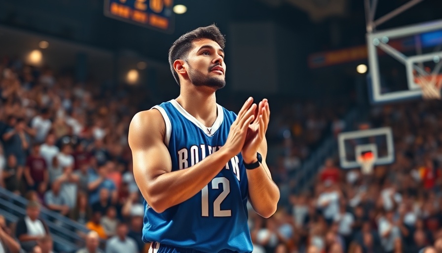 NBA player applauding in crowded arena, highlighting trade rumors.