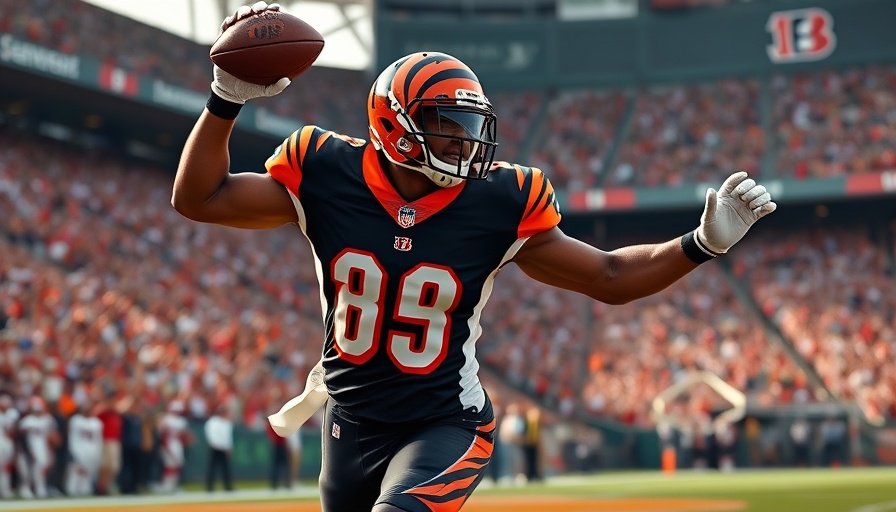 Athlete celebrates touchdown in 2025 Fantasy Football Draft Preparation.