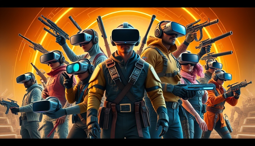Epic collage of best VR game characters with futuristic backdrop.