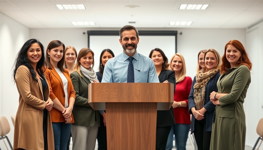 Educators at a podium enhancing special education workforce in rural Appalachia.