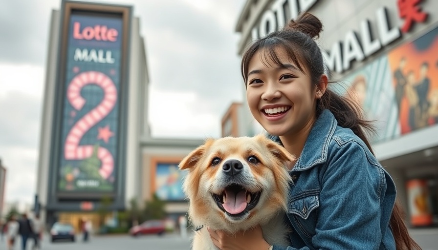 Retailer's dog-friendly pet policy at Lotte Mall.