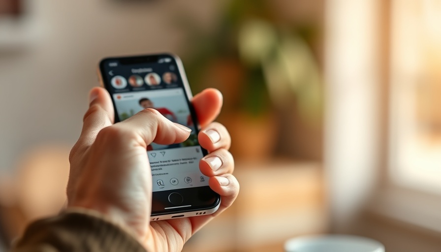 Close-up of a hand using a smartphone, emphasizing online safety tips for parents.