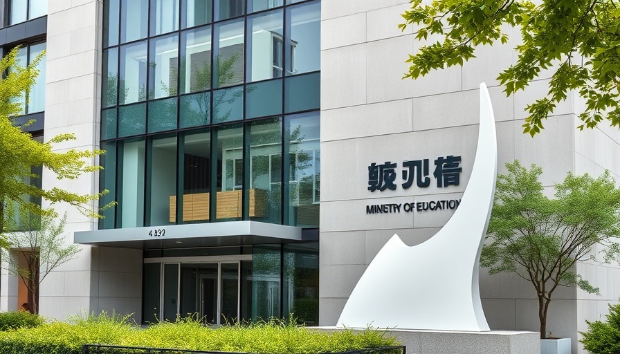Sleek modern building of Ministry of Education, MOE bullying review context.