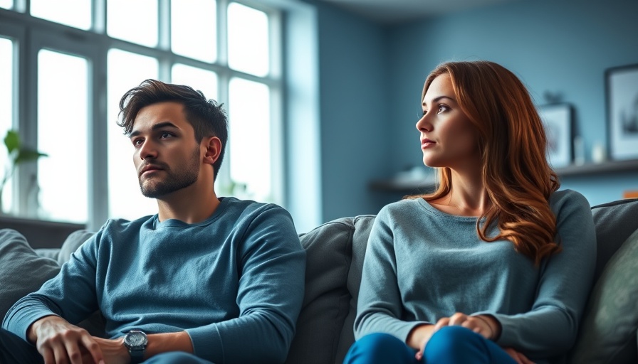 Young couple on couch expressing insecure attachment in relationships.