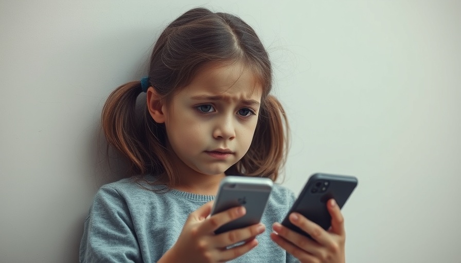 Sad girl with smartphone, depicting cyberbullying distress.
