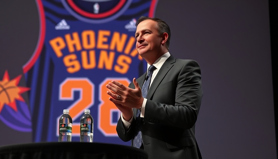 Phoenix Suns ownership lawsuit stage presentation.