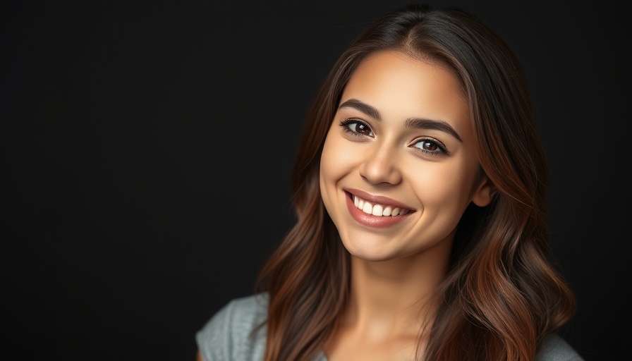 Portrait of a smiling young woman related to wage transparency legislation.