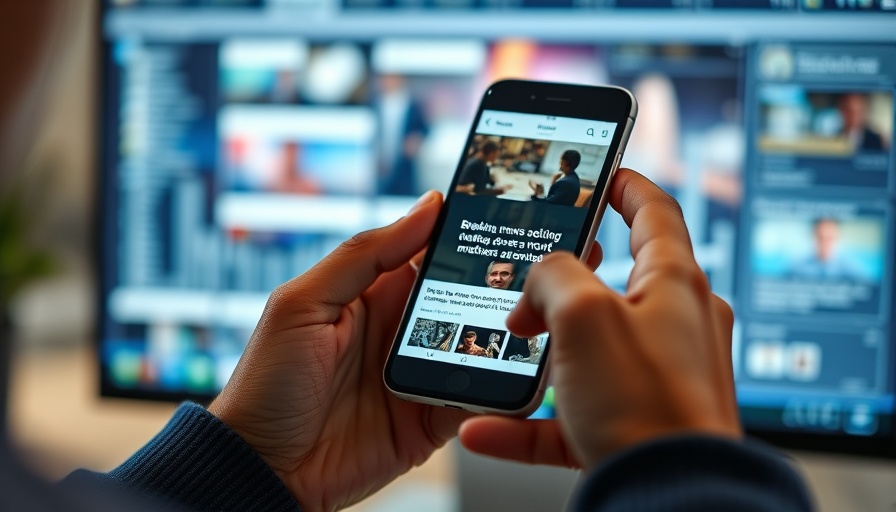 Person viewing breaking news on smartphone, related to narcissism news stories.
