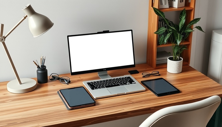 Minimalist workspace featuring a laptop and tablet using the Reverse Pomodoro Technique.