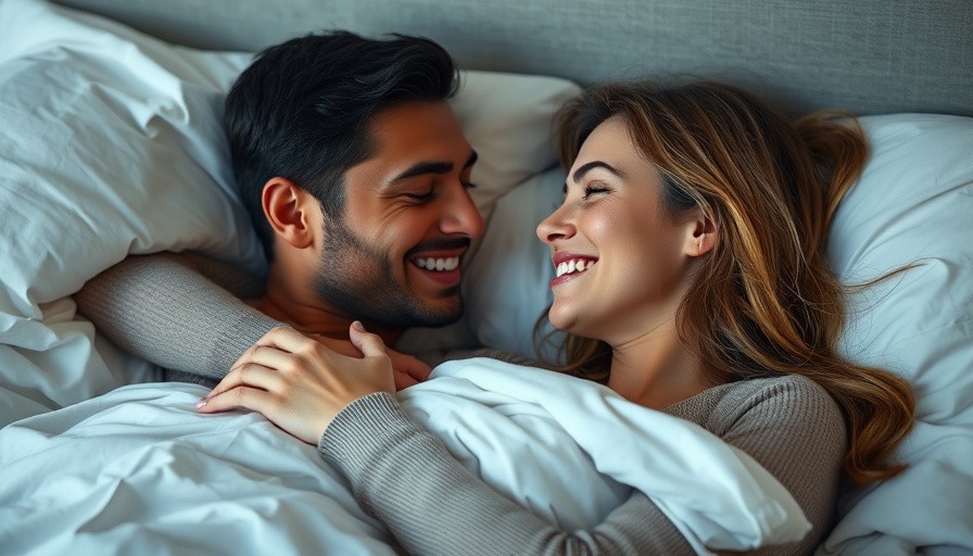 Sweet actions in romantic relationships: Couple sharing a tender moment.