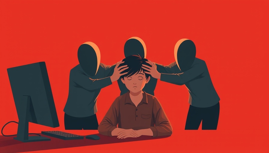 Digital depiction of FOMO influencing adolescent bullying.
