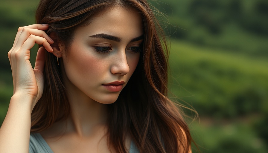 Thoughtful young woman reflecting outdoors, symbolizing the power of positive thinking in 2025.